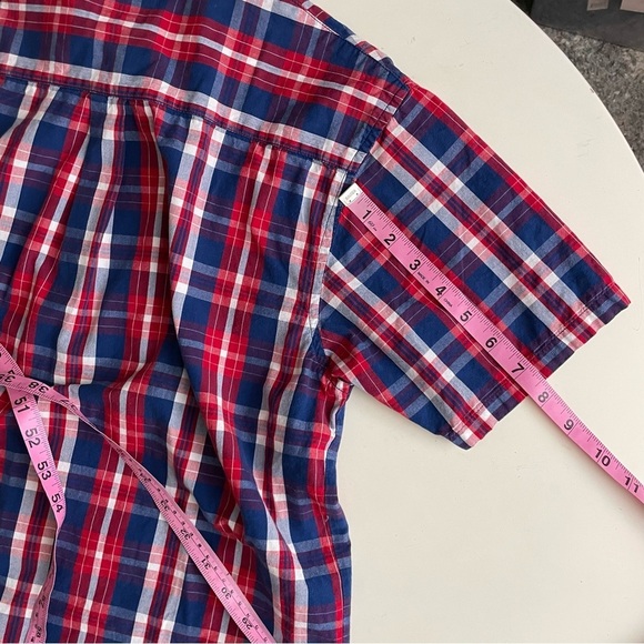 Stussy Men’s Cotton Plaid Short Sleeve Button Down Shirt Size Small - Picture 8 of 8